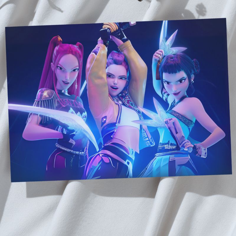 K-pop Demon Hunters Huntrix Ver-2 A3 Poster!