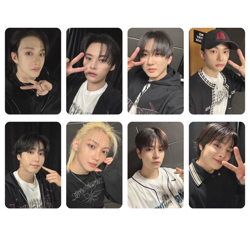 Stray Kids Karma Melon spotlight behind images Selca Photocard Set!