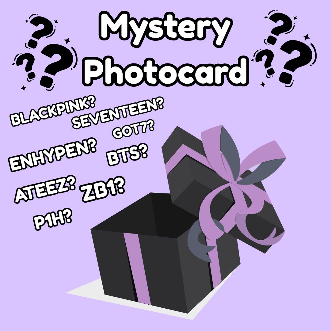 1 Mystery Photocard! (BTS; Enhypen; GOT7; Ateez; ZB1; P1harmony; Seventeen;Blackpink)
