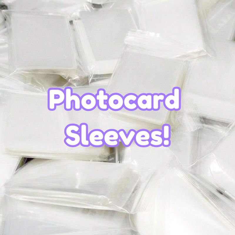 Clear Photocard Sleeves!