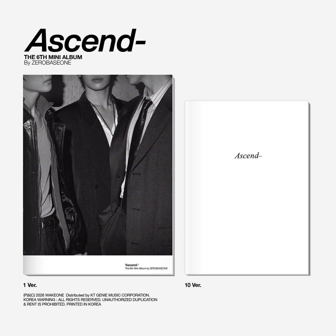ZEROBASEONE The 6th Mini Album [Ascend-] Photobook Ver.