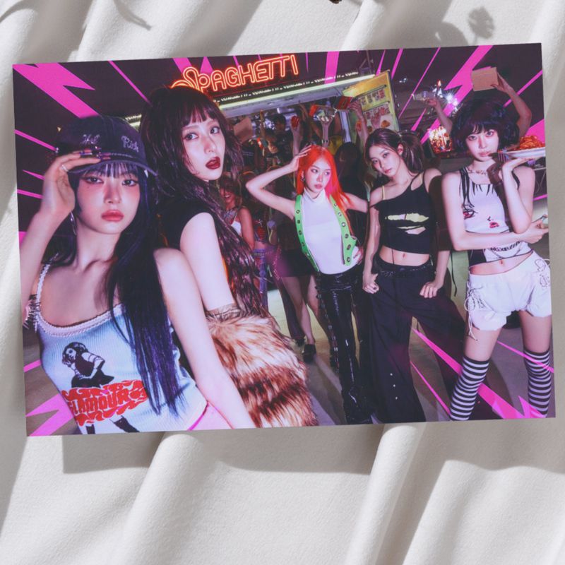 LE SSERAFIM 'Spaghetti Ver-2 ' A3 Group Poster!