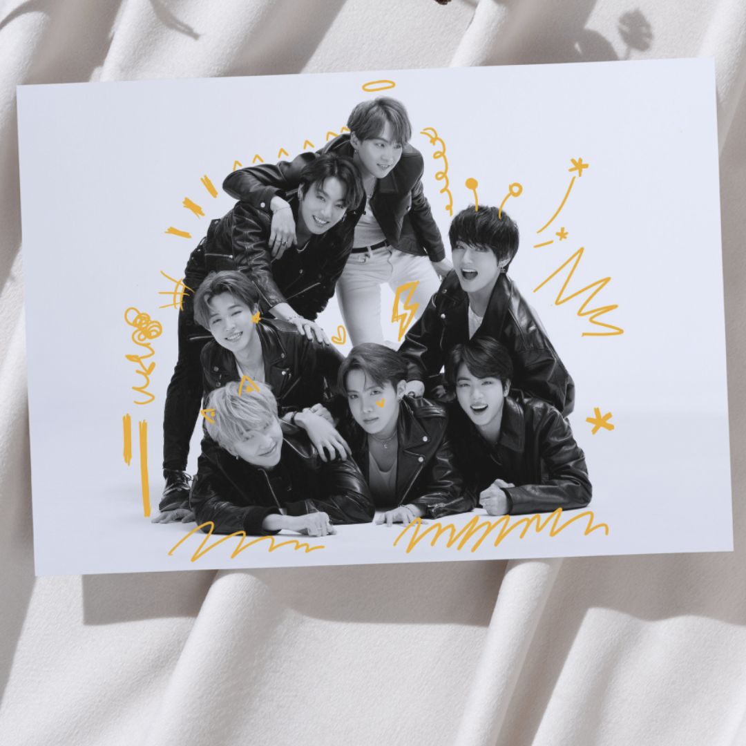 BTS 'Map of the soul : 7 Ver-2' A3 Group Poster!