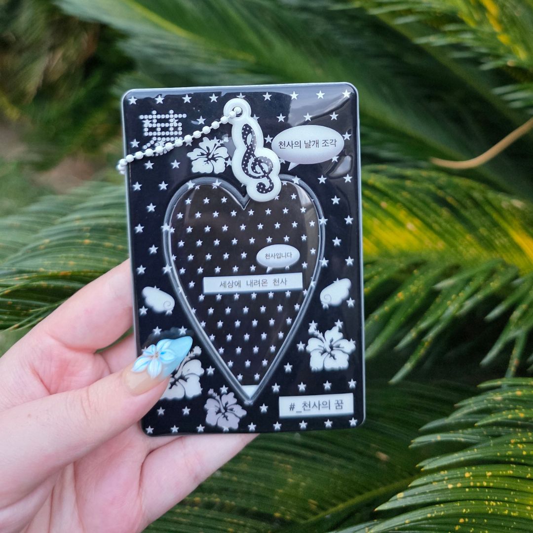 Cute Black Polka Dot Photocard Holder!