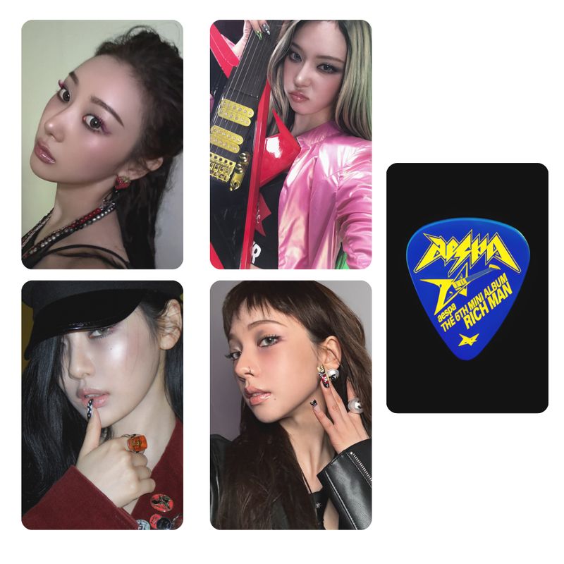Aespa ' Rich Man ENERGY⚡️Ver-3' Photocard Set!