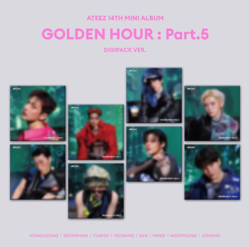 ATEEZ 14th Mini Album [GOLDEN HOUR : Part.5] (DIGIPACK VER.)