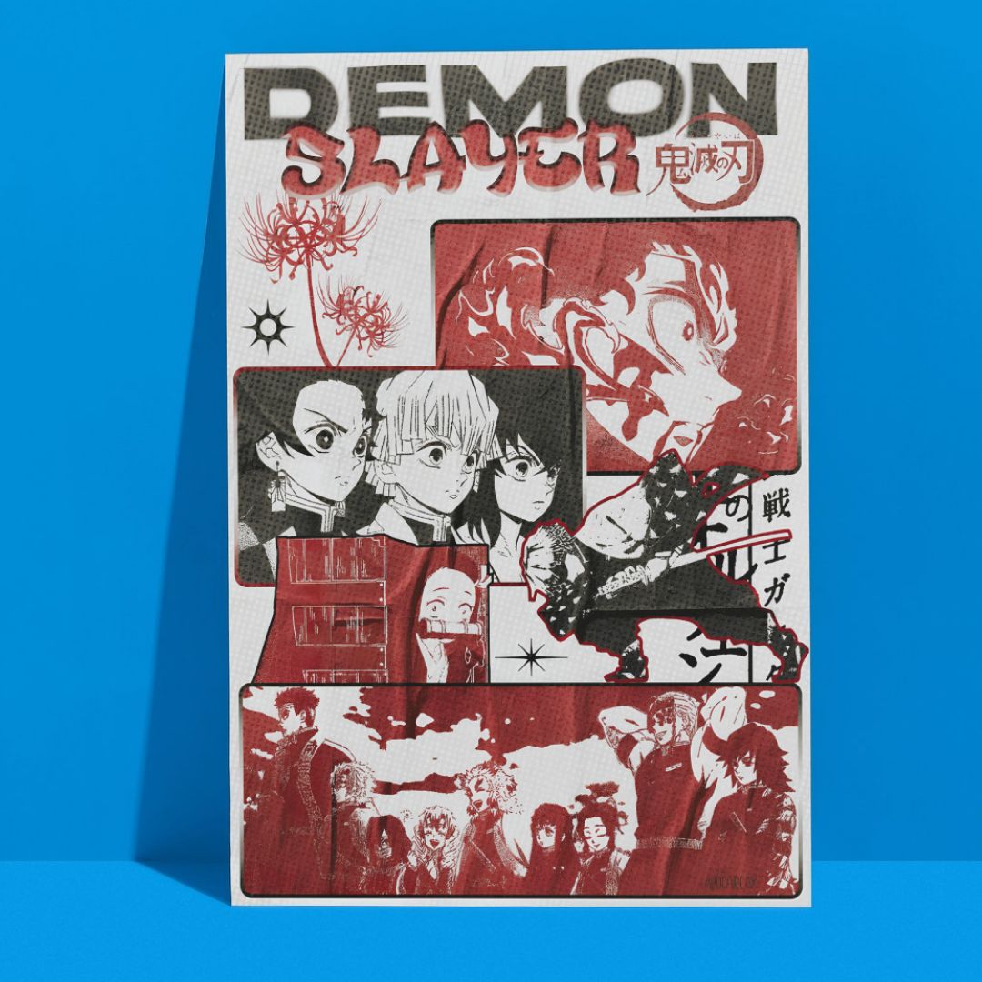 Demon Slayer Ver-1 A3 Poster!