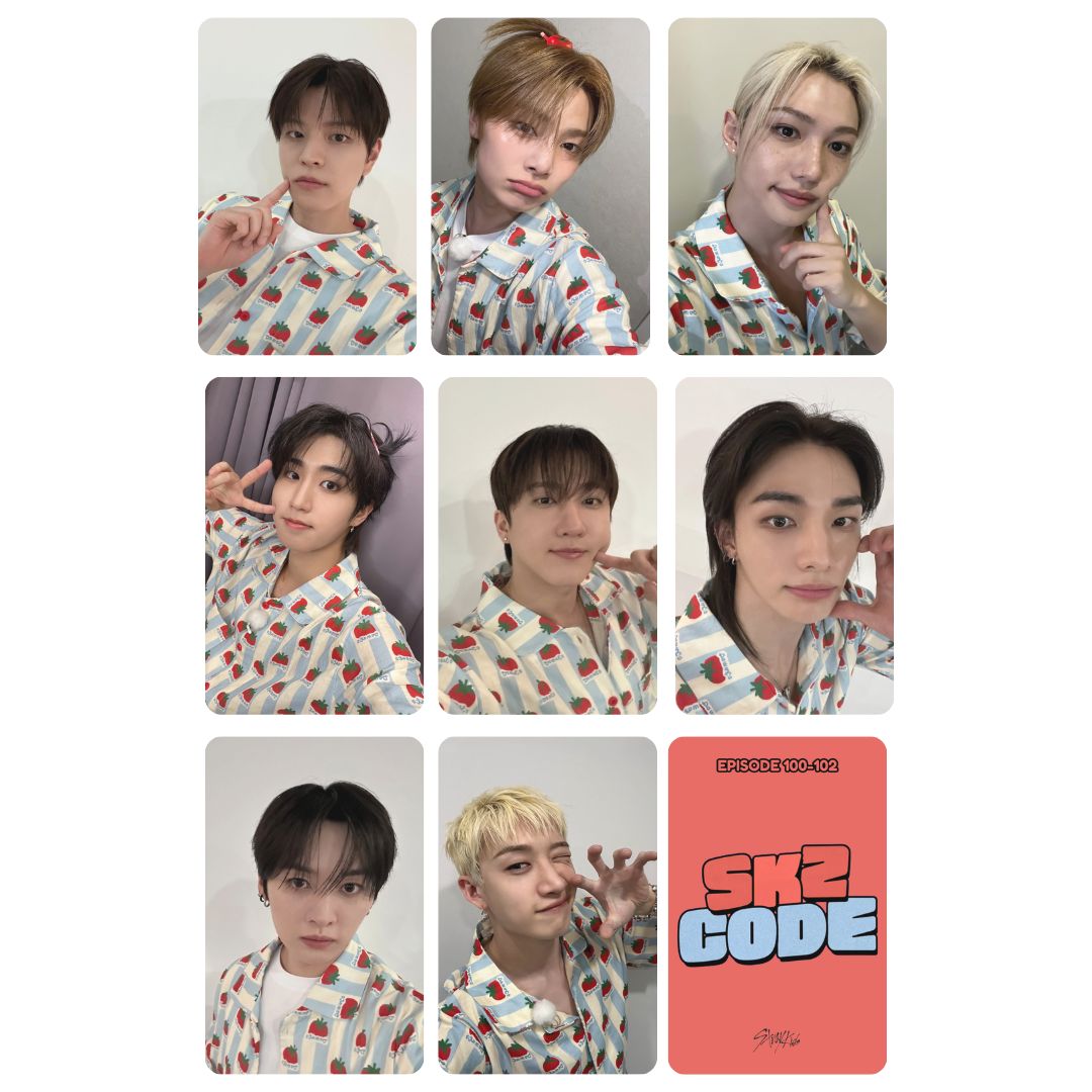Stray Kids 'SKZ CODE EP.100-102 Ver-2' Photocard Set!