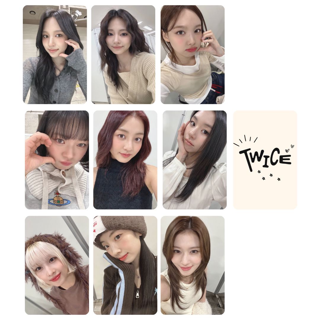 Twice Ver-1 Photocard Set!