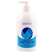 Dispel hand and body sanitizing gel 500ml