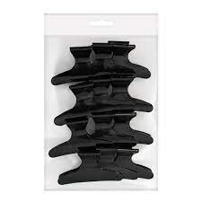 Salon smart butterfly clips black large