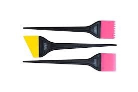Glide hair tools silicone tint brush 3 pack