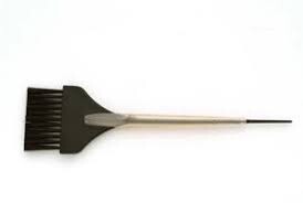 Glide hair tools rubber handle tint brush small