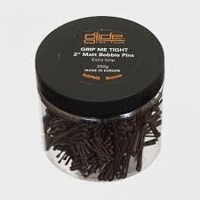 Glide hair tools grip me tight 5cm matt bronze pins 250g