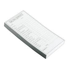 Salon docket pad white