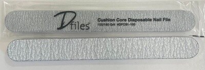 Nail file D Files cushion core disposable 100/180 grit