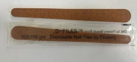Nail file D Files disposable nail files 100/100 grit