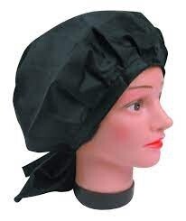 Processing cap black terylene