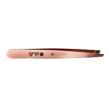 Caronlab tweezers slanted tip rose gold R1