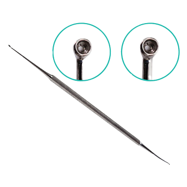 Hawley cuticle curette spoon and scaler