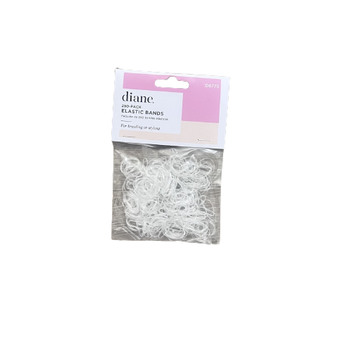 Diane elastic bands clear 250pk