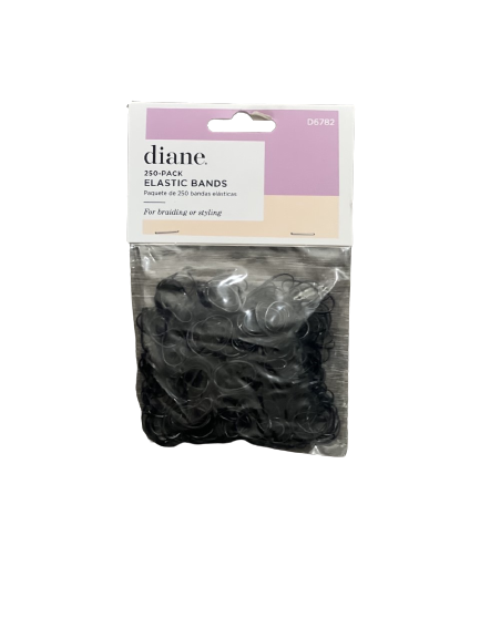 Diane elastic bands black 250pk
