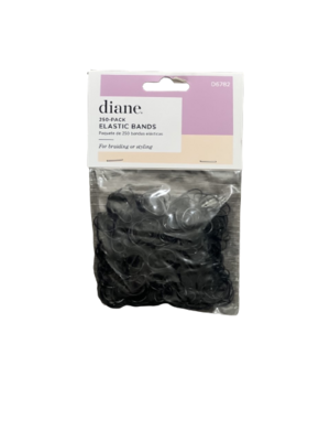 Diane elastic bands black 250pk