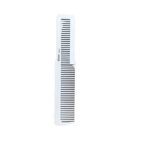 Diane 8'' flat top comb white