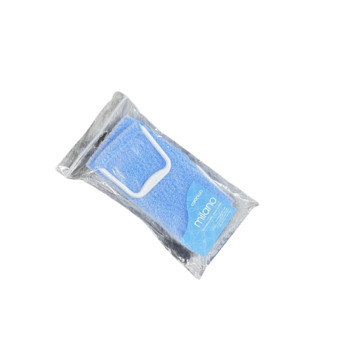 Caronlab milano exfoliating mitt blue
