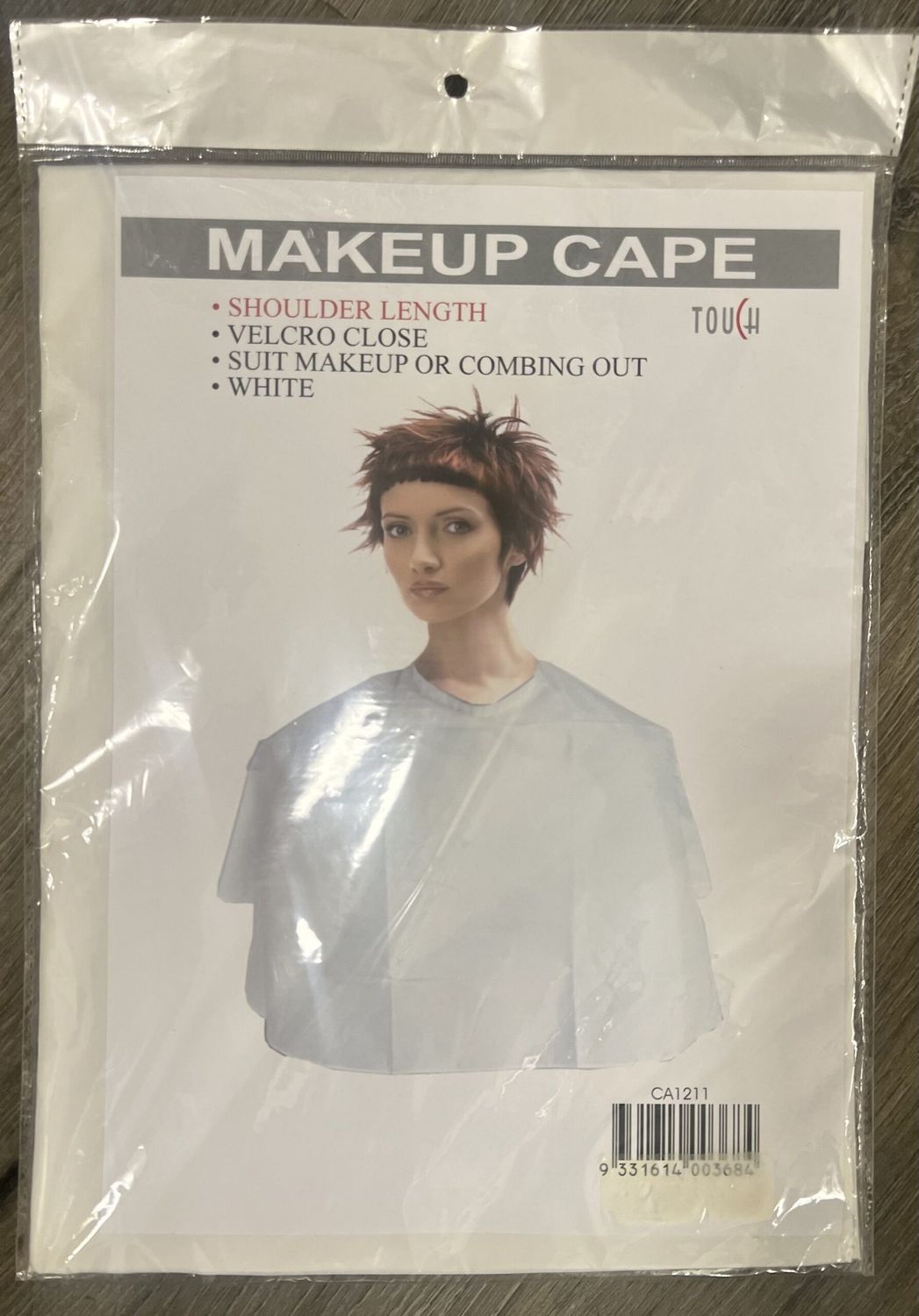 Makeup cape white