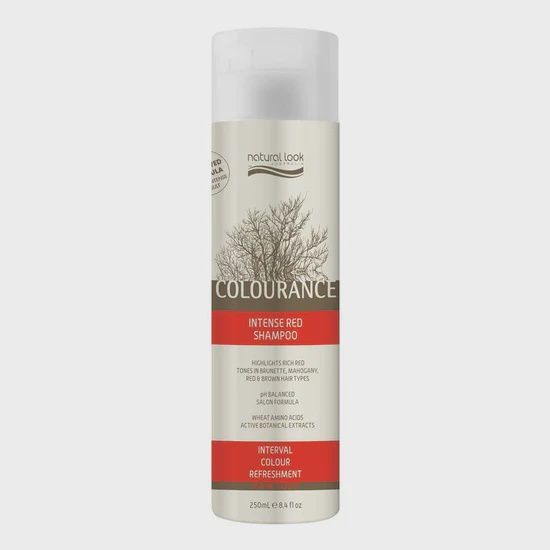 Natural look colourance intense red shampoo 250ml