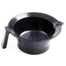 Tint bowl black with handle