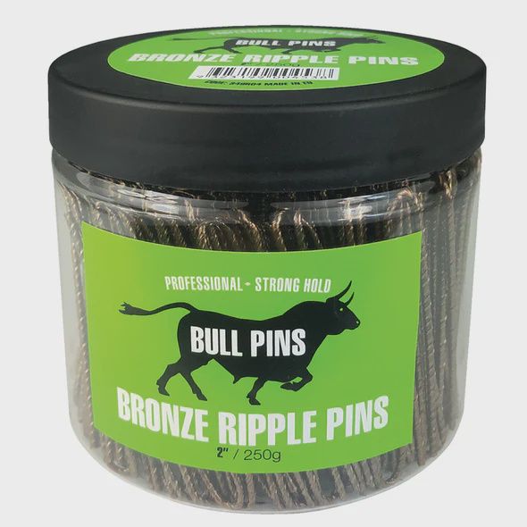 Bull pins bronze ripple pins 50mm 250g