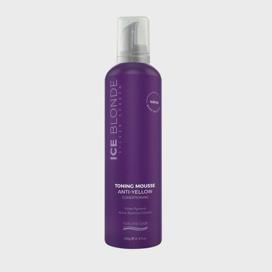 Natural Look silver screen ice blonde conditioning mousse 250g