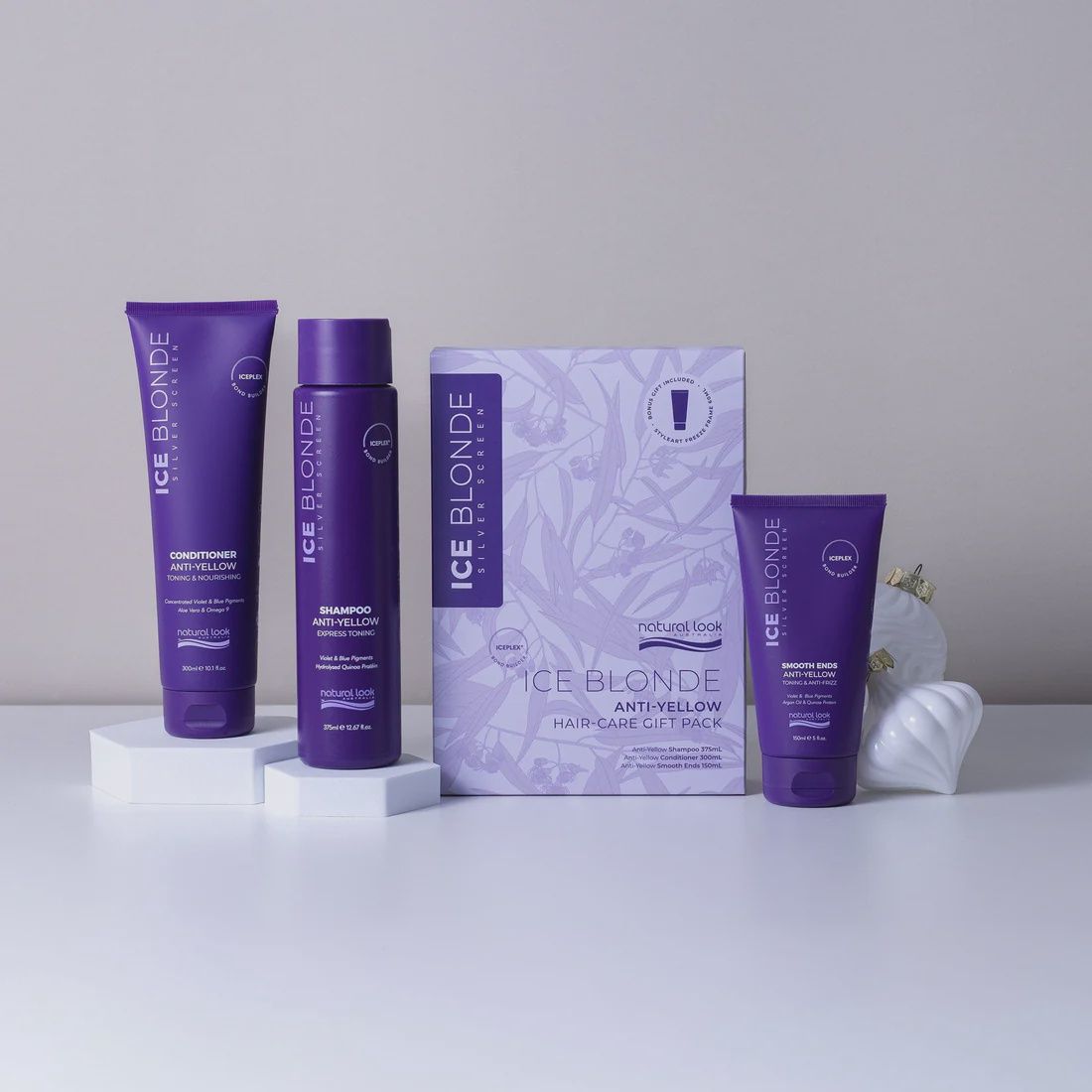 Natural look Ice Blonde Anti-Yellow Haircare Pack