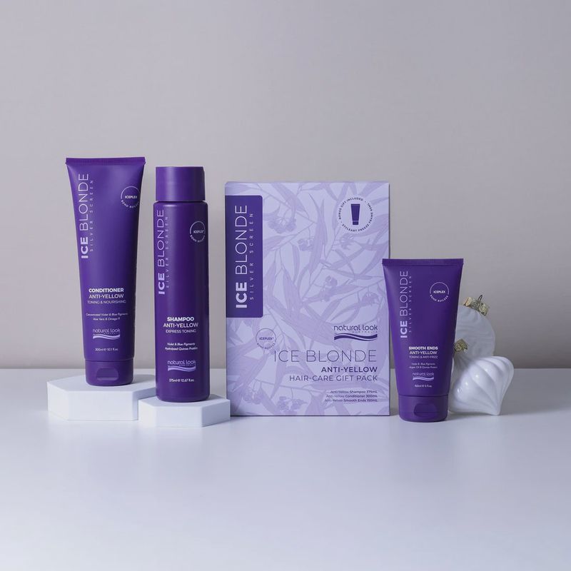 Natural look Ice Blonde Anti-Yellow Haircare Pack