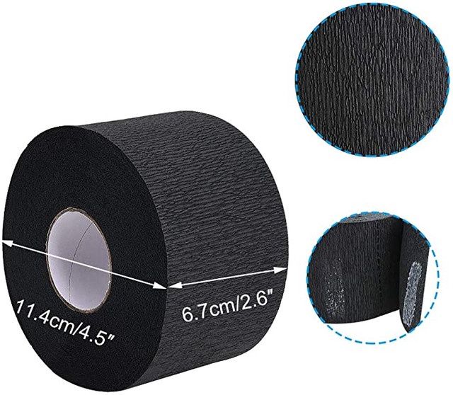 Neck ruffles black 5pk