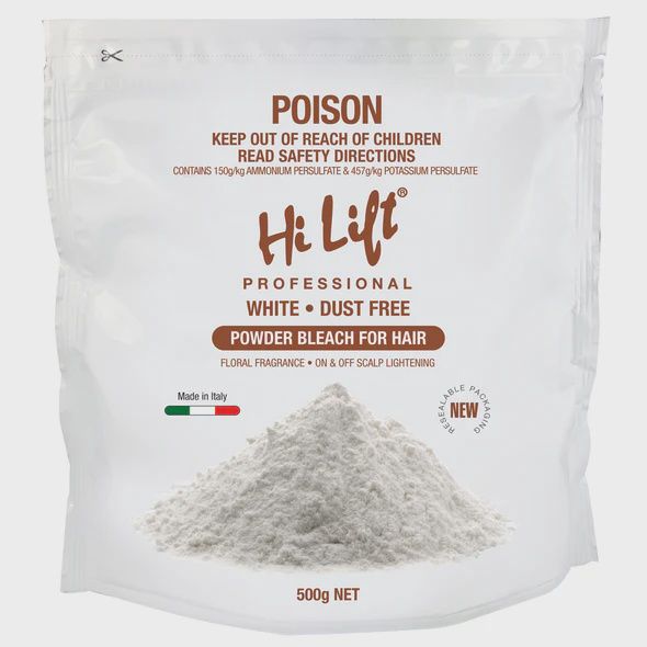 Hi Lift Powder Bleach White Pouch 500g