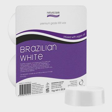 Natural look brazilian white wax 500g