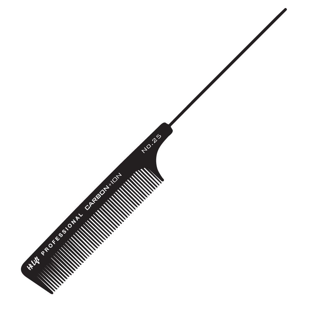 Hi Lift Carbon + Ion Metal Tail Comb #25