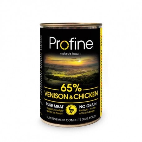 Profine húmedo venado y pollo 400gr Profine húmedo venado y pollo 400gr