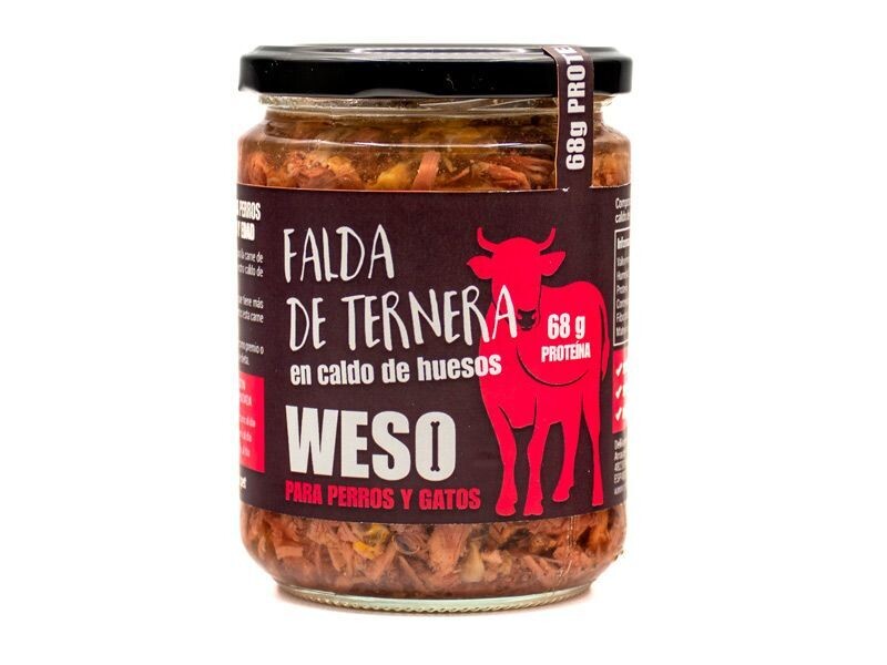 Falda de ternera de pasto en caldo de huesos 400gr