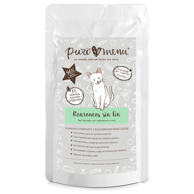 Menú Ronroneos sin fin (pato) 100gr