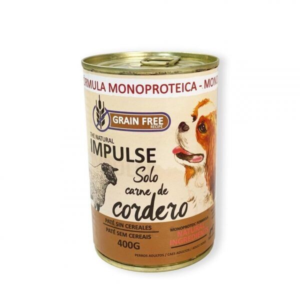 IMPULSE cordero monoproteico sin cereal 400gr