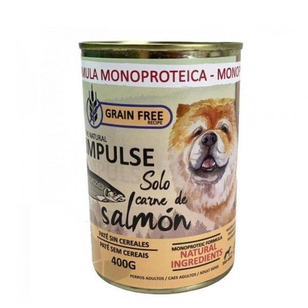 IMPULSE salmon monoproteico sin cereal 400gr IMPULSE salmon monoproteico sin cereal 400gr