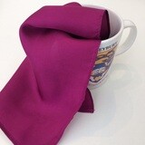 Silk Pocket Square - Haileybury Magenta