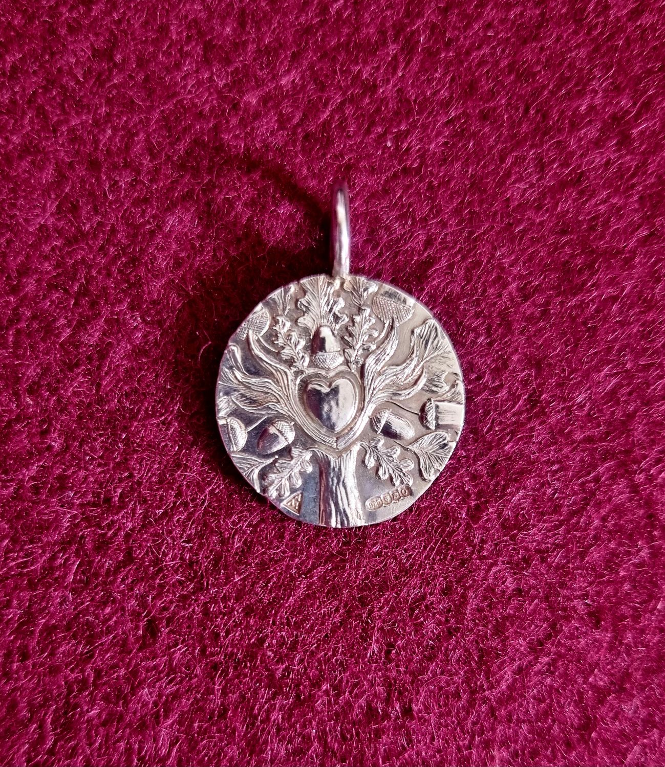 Bespoke Silver 'Lightning Oak' Pendant