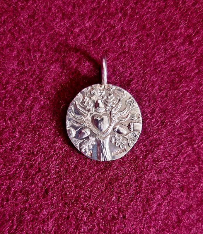 Bespoke Silver 'Lightning Oak' Pendant