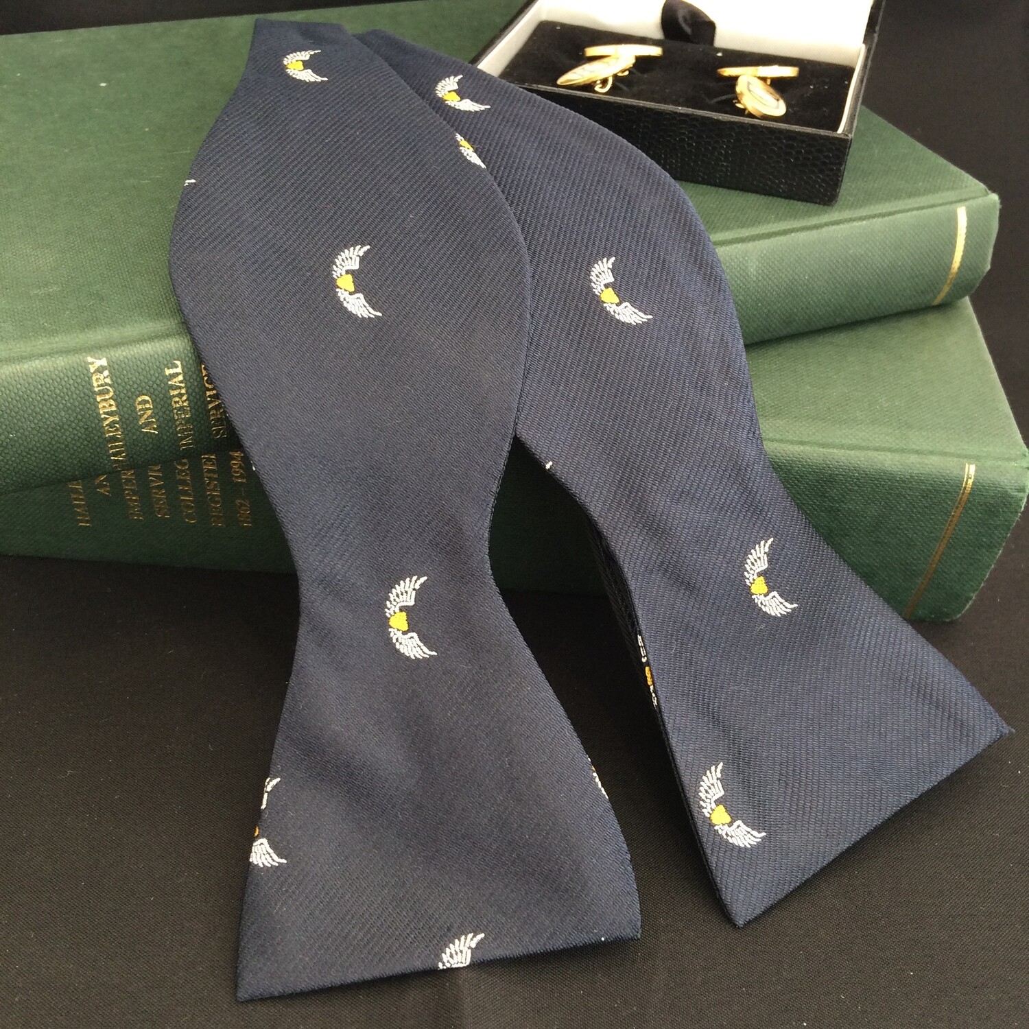 Haileybury Hearts and Wings Bow Tie - de luxe Silk