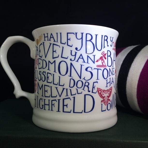 Fine Bone China Mug - Houses of Haileybury Fine Bone China Mug - Houses of Haileybury